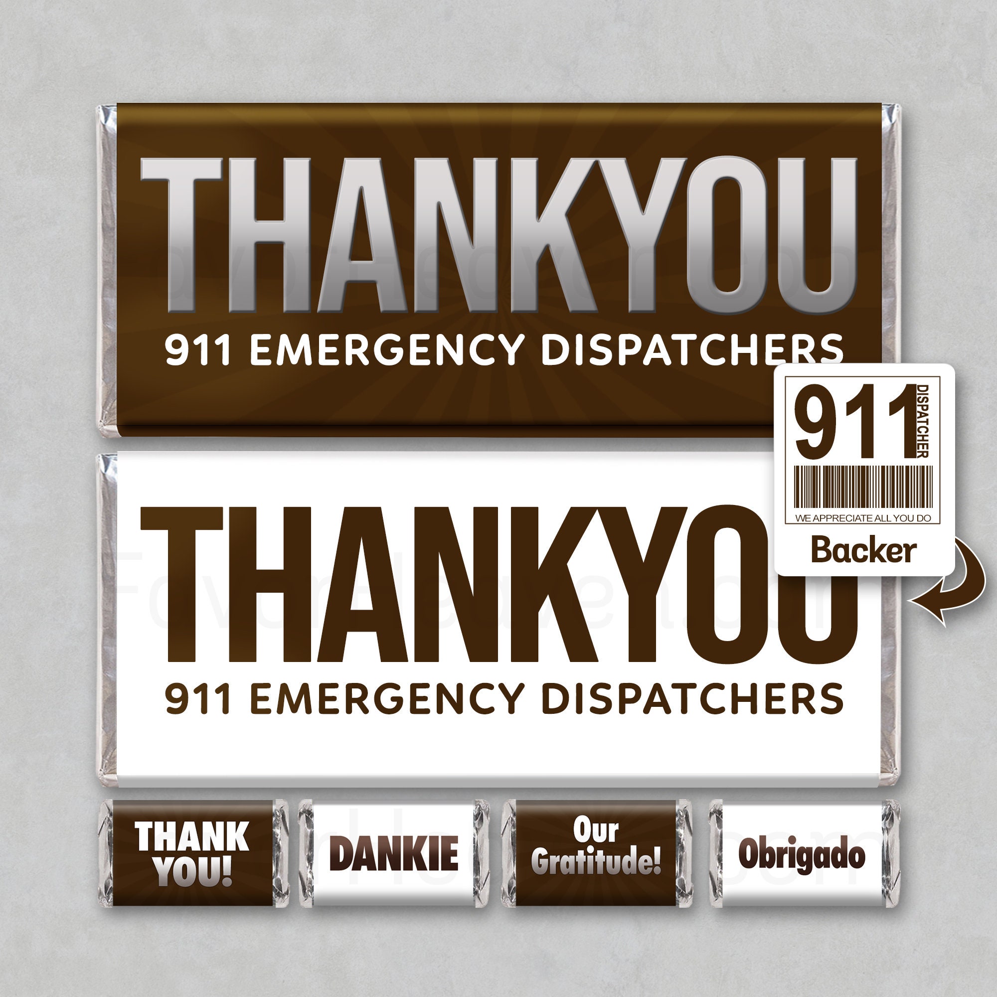 911 DISPATCH Operators THANK You Instant Download Printable ...