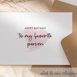 Custom Birthday Card | Personalized Card | Hearts | Personalized Gift for Wife | Birthday Present for Husband | Boyfriend Girlfriend
