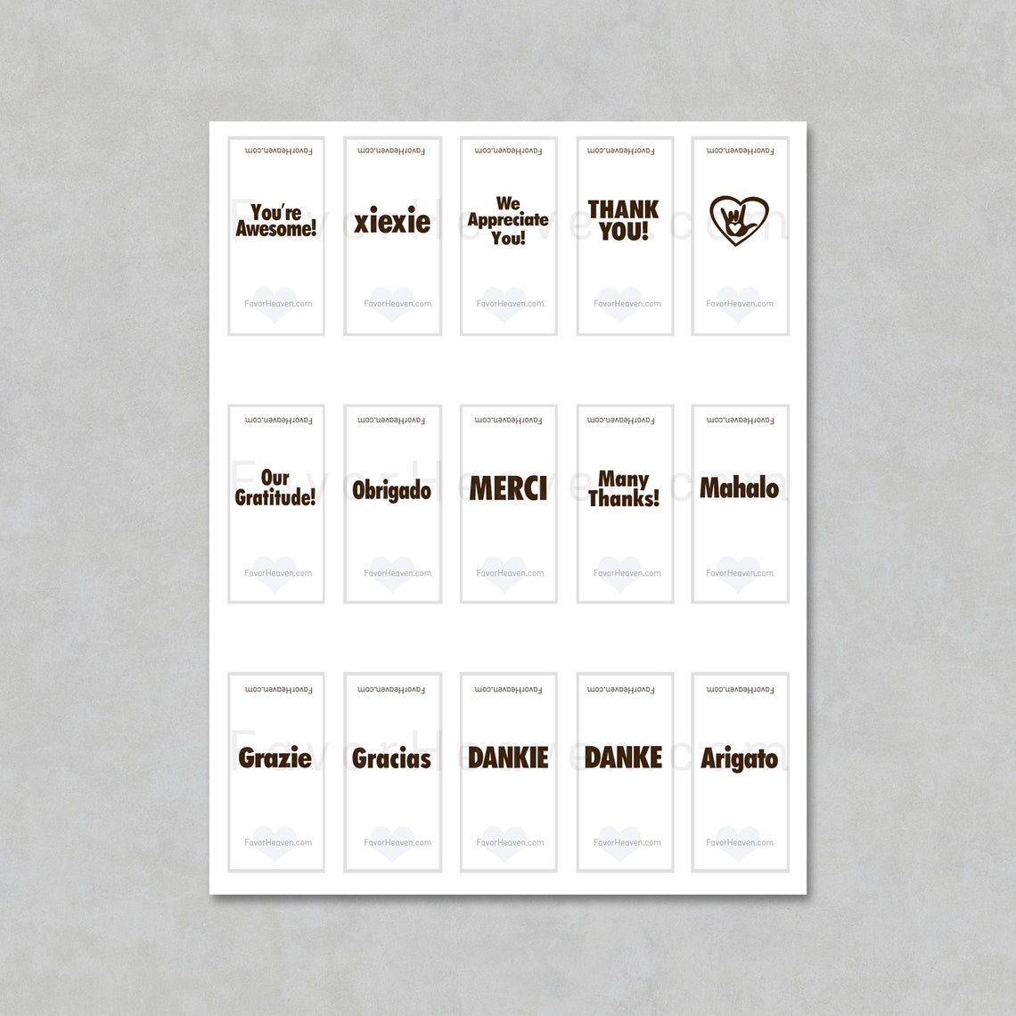 EMPLOYEE APPRECIATION THANK You Instant Download Printable Chocolate ...