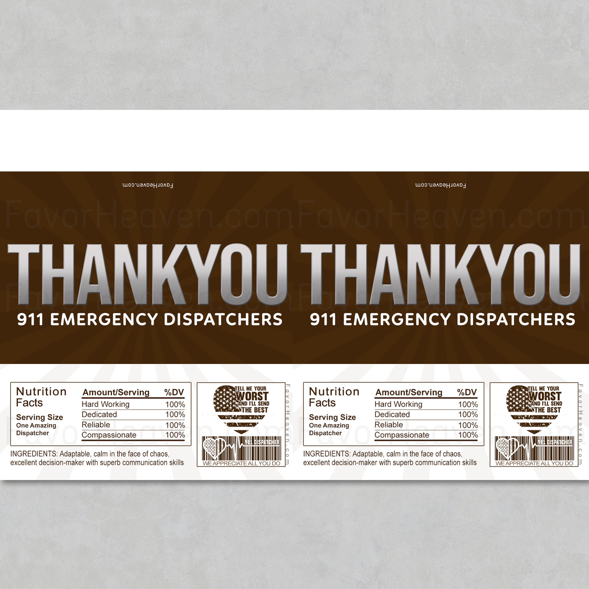 911 DISPATCH Operators THANK You Instant Download Printable ...