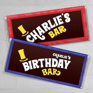 CUSTOM PERSONALIZED PRINTED Chocolate Golden Ticket Bar Candy Wrappers | Text | Photo | Picture Gift Graduation Party Favors Customized