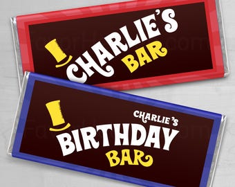 CUSTOM PERSONALIZED PRINTED Chocolate Golden Ticket Bar Candy Wrappers | Text | Photo | Picture Gift Graduation Party Favors Customized