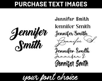 PERSONALIZED CUSTOM FONT Purchase | Your Text |  Purchase Your Phrase from 150 Font Choices | 150 Font Options | Wedding | Birthday | Gift