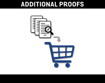 Additional Proofs of Customized or Personalized Digital Download Items and / or Pre-printed Items and Updates, Changes, or Modifications
