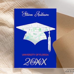 DIGITALE Graduation 2025 Custom Geographie Kartenkarte | Personalisierte Abschlusskarte | Herzlichen Glückwunsch | Herzlichen Glückwunsch | Klasse von 2025 Karte | DIGITAL