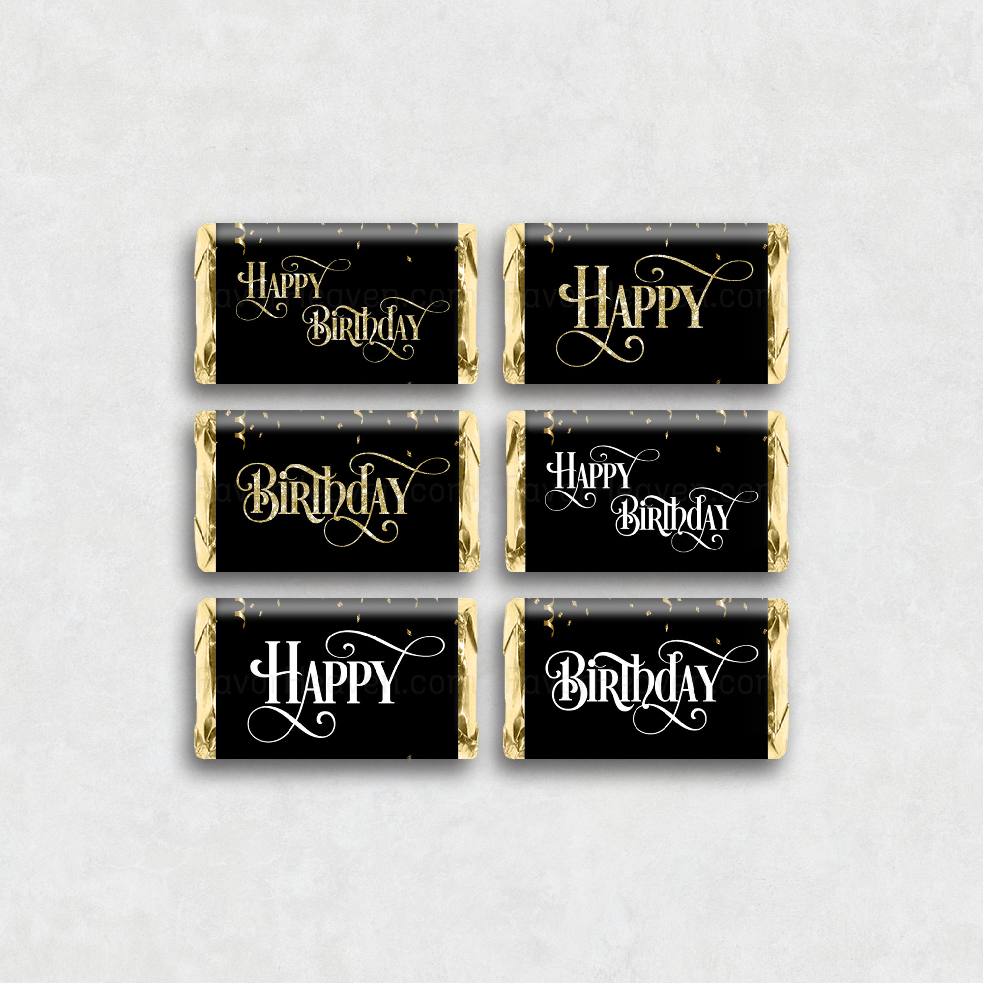Instant Download Printable HAPPY BIRTHDAY 50th Chocolate Candy Bar ...