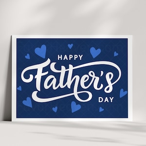 TARJETA DEL DÍA DEL PADRE CON IMPRESIÓN PERSONALIZADA / Regalo para el abuelo / Regalo para papá / Tarjeta de felicitación del Día del Padre / Idea de regalo de agradecimiento / Brillo fotográfico