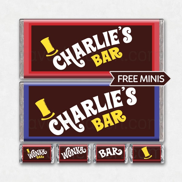 CUSTOM PERSONALIZED DIGITAL Printable Willy Golden Ticket Candy Bar Wrappers Your Photo Picture Gift Birthday Party Favors Free Minis Purple