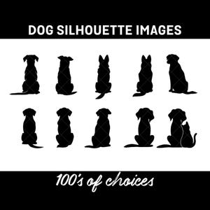 Dog Silhouette Clipart | Dog Images | Greeting Cards | Family Portraits | Pet Portraits | Pet Images | Puppies | Dog Illustrations | Artwork