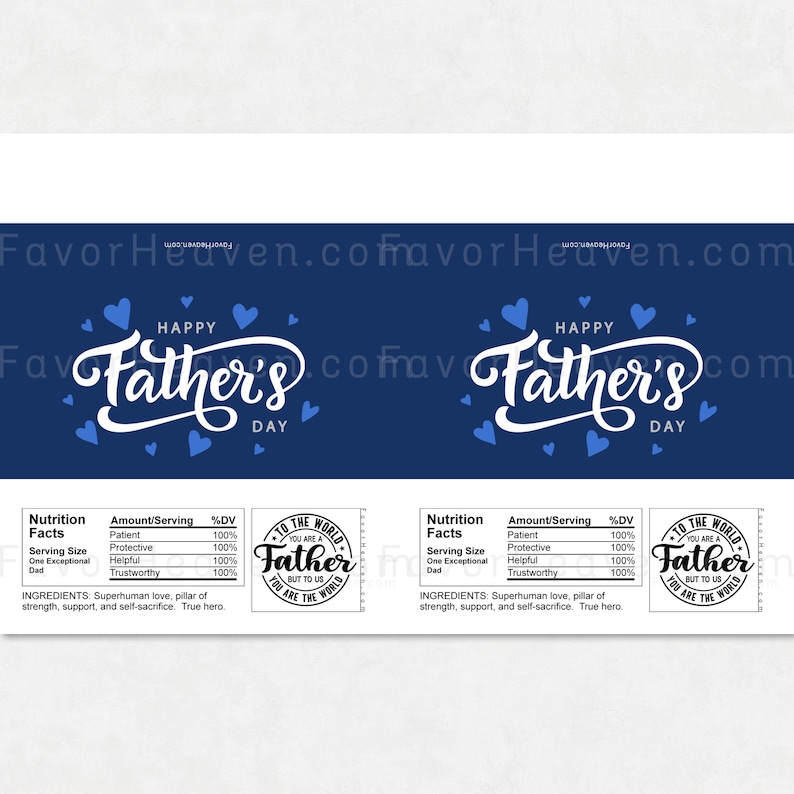 Instant Download Printable Happy Father's Day Chocolate Candy Bar ...