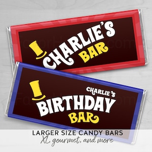 CUSTOM PERSONALIZED Printed Gourmet Size Chocolate Golden Ticket Candy Wrappers Your Photo Gift Favors XL Size 3oz 3.5oz 4.4 oz