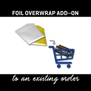 50 FOOD GRADE Shiny Candy Bar Wrapper Foils Silver or Gold Overwraps for 1.55 oz Milk Chocolate Bars Over Wrap FREE Shipping Existing Orders