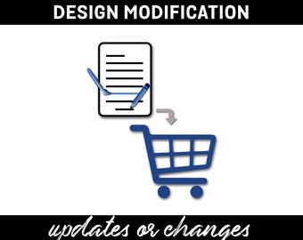 Design Modification Add-on to Edit, Update, or Personalize Digital Download Item | Updates | Changes | Age |Name | Image | Prints | Photo