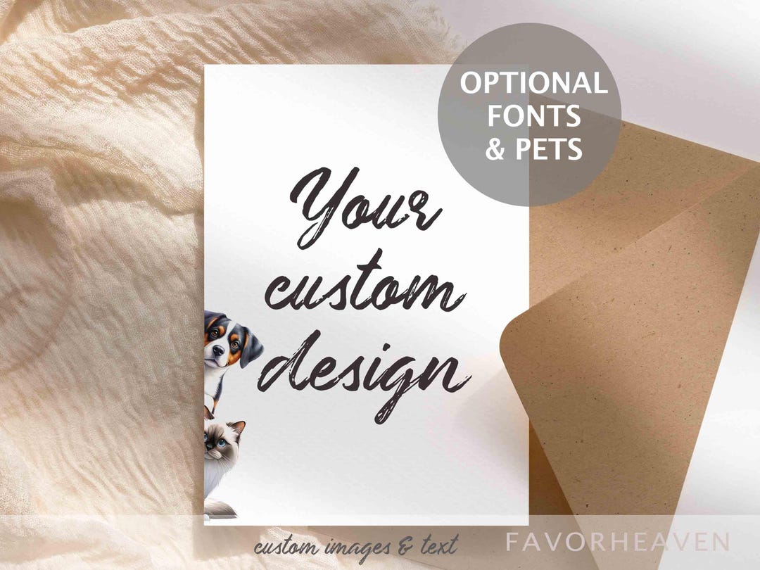 Custom Greeting Card | Custom Photo Card | Personalized Greeting Card ...