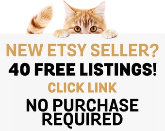 40 Free Listings, Open an Etsy shop and list your first 40 items free, 40 free etsy listings 2024, How To Get 40 Free Listing On Etsy FREE