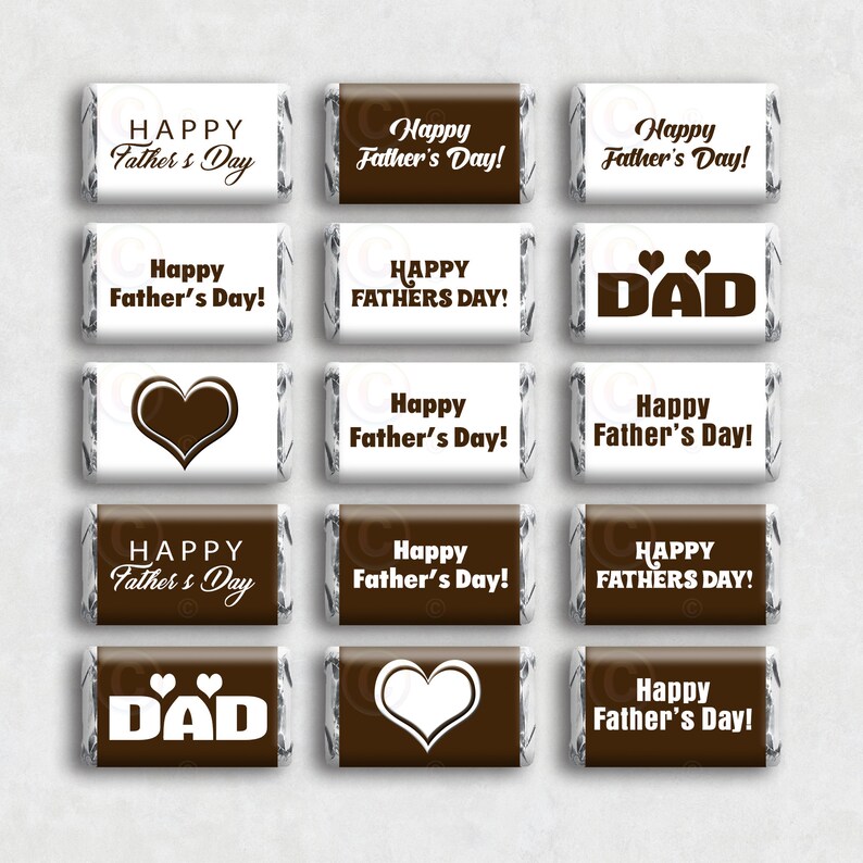 Instant Download Printable Happy Father's Day Chocolate Candy Bar ...