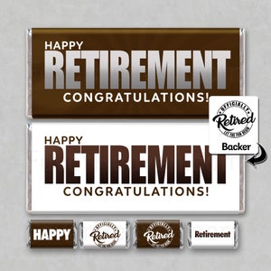 CONGRATS | RETIREMENT is Sweet | Digital Download | Candy Bar Wrappers | Printable | Gifts | Party Favors | Happy Retirement | FREE Minis