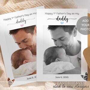 First Fathers Day Card, Custom New Dad Card, 1st Fathers Day, New Dad Congratulations, Personalized First Fathers Day Card, Cat, Dog Card