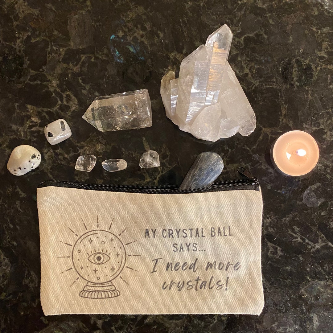 Crystal Lovers Gift Funny Crystal Bag Crystal Pouch Crystal Etsy