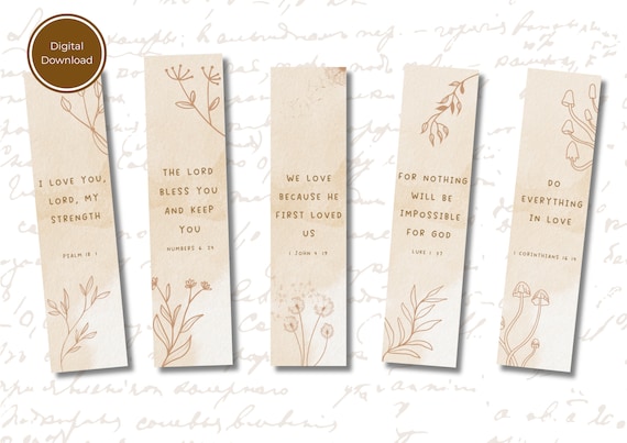 Christian bookmarks, printable bookmarks, digital bookmarks, bible verse bookmarks, Christian printable bookmarks, digital bible bookmarks