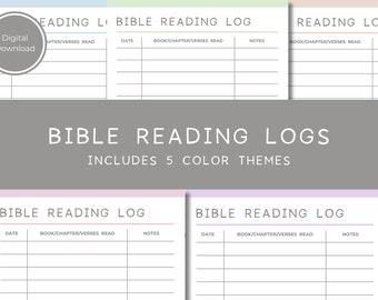 Bible reading log, bible notes, bible reading list, bible reading table, bible chart, printable bible reading log, printable bible notes