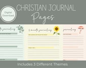 Christian journal, 5-minute journaling, printable journal, digital journal, Christian printable journal, bible notes, bible journal