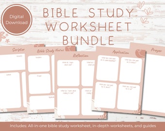 Bible study worksheets, Bible study sheets, Bible study journal, Christian journal, Christian notes, Christian worksheets, Bible plan