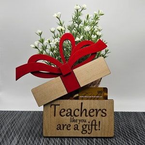 Porte-carte cadeau de remerciement pour enseignant, cadeau de fin d'année scolaire, cadeau de remerciement pour la classe, cadeau pour enseignant, carte-cadeau pour la rentrée des classes