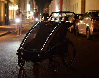 Night owls - light for bicycle trailers