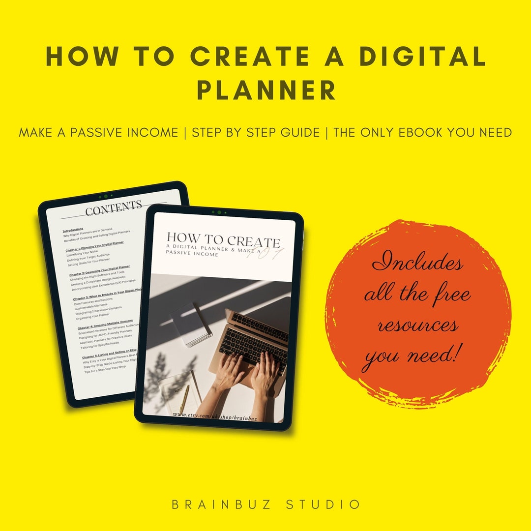 The Ultimate How to Create Digital Planners and Make a Passive Income ...