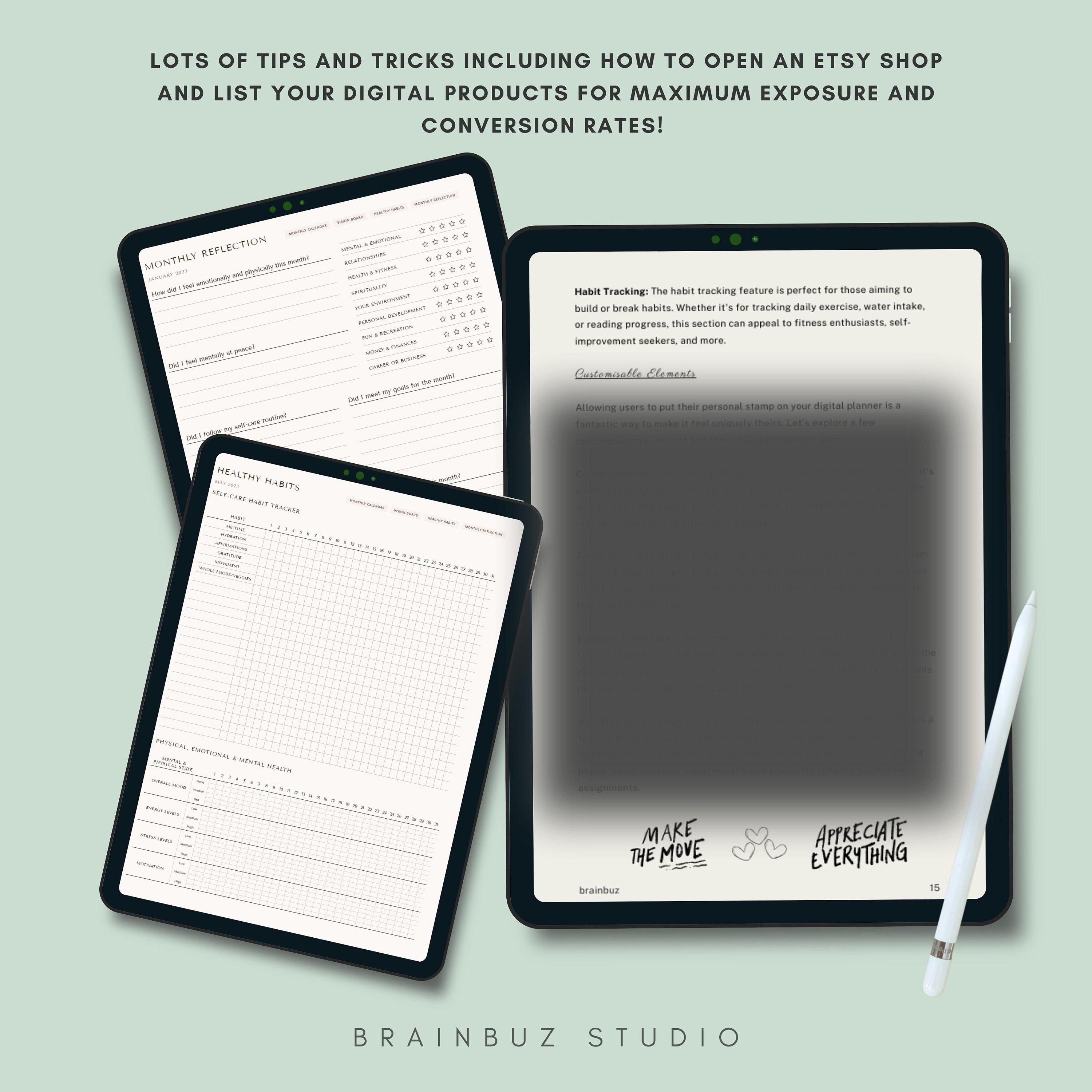 The Ultimate How to Create Digital Planners and Make a Passive Income ...