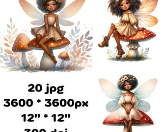 fairy clipart watercolor||digital prints|Printable|high quality pictures Commercial Use