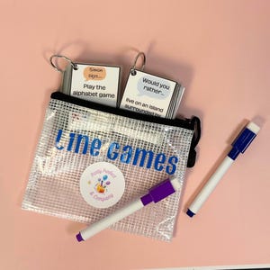 Line Games Travel Activity Set: Simon Says, Would You Rather| Stocking Stuffer