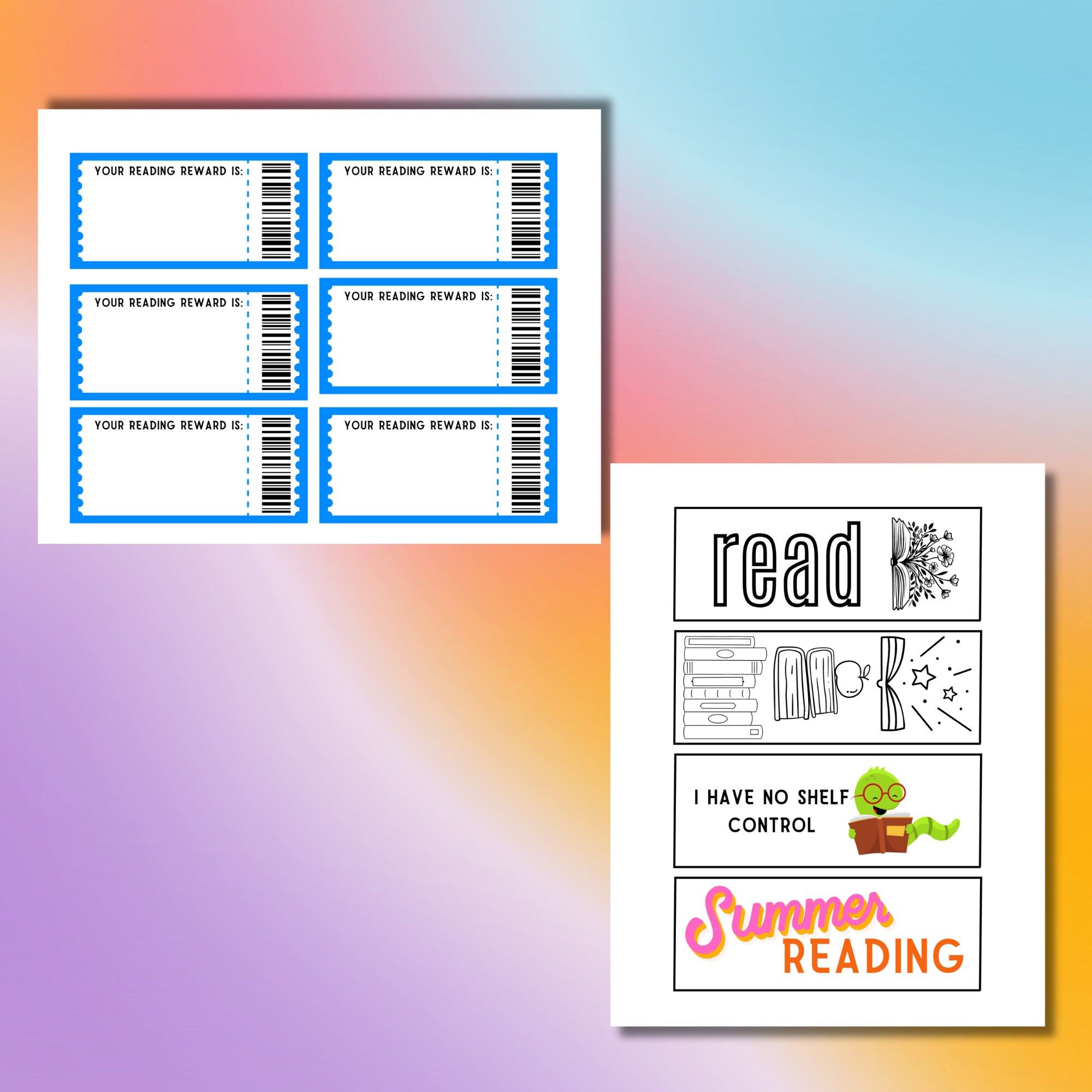 Summer Reading Log Bundle | Digital Download - Etsy