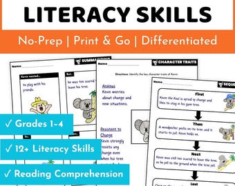 The Koala Who Could Book Activities - Reading Comprehension and Literacy Skills