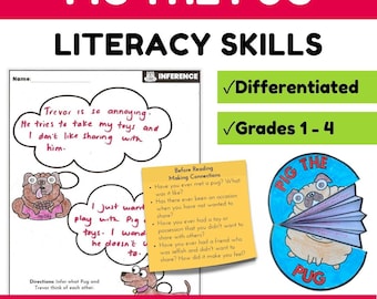 Pig the Pug Book Activities - Reading Comprehension and Literacy Skills