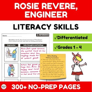 Rosie Revere, Engineer Book Activities - Reading Comprehension ...