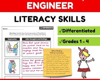 Rosie Revere, Engineer Book Activities - Reading Comprehension & Literacy Skills