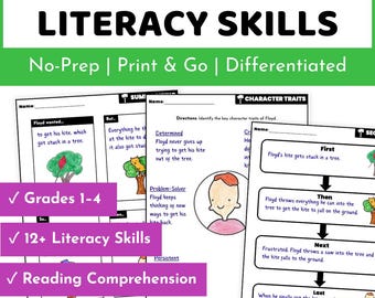 Stuck Book Activities - Reading Comprehension and Literacy Skills Activities