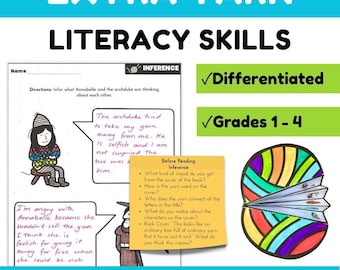 Extra Yarn Activities Literacy Story Elements Picture Book Activities