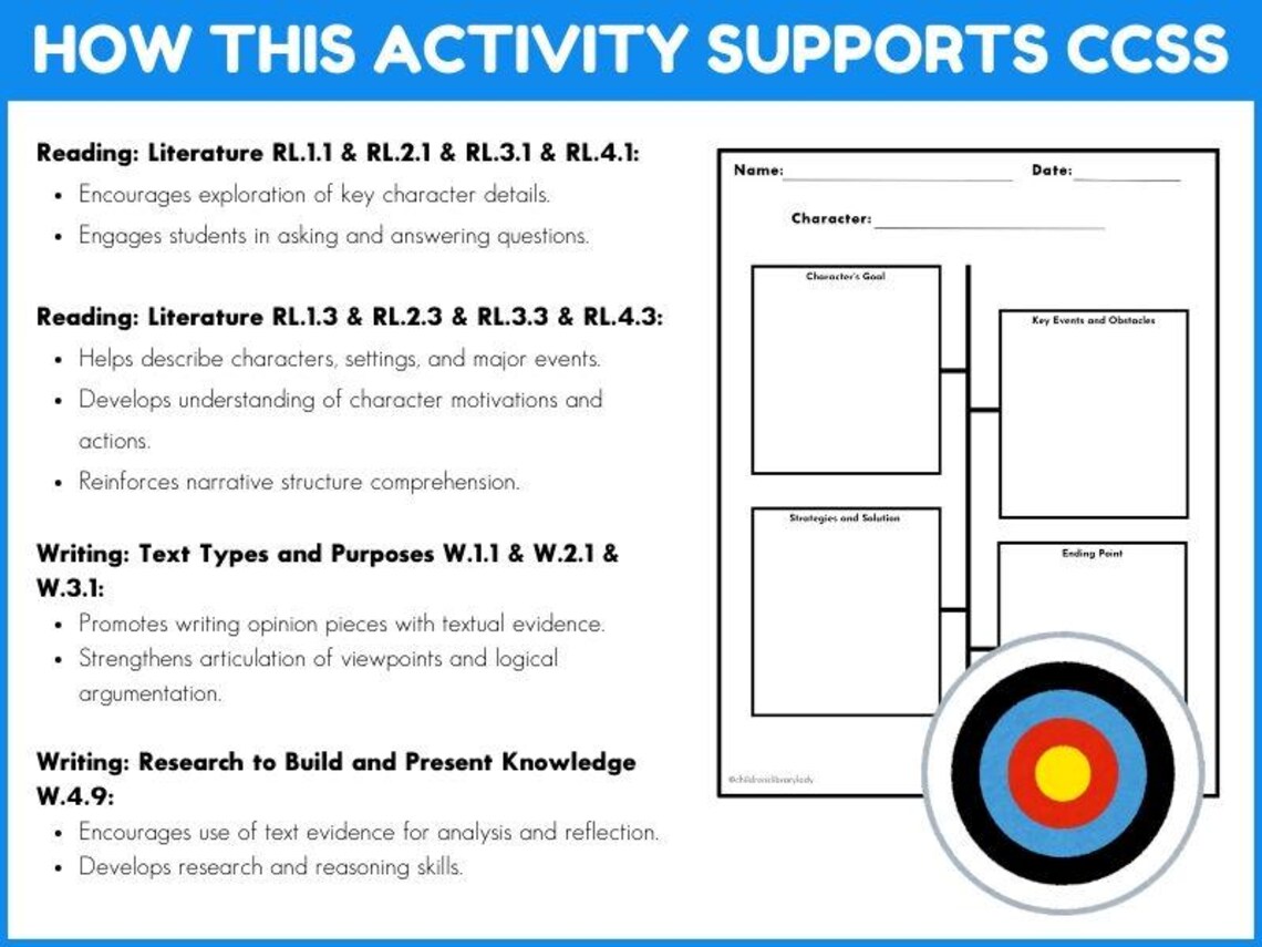 Book Character Goal Setting Templates My Goals Child Goal Mapping ...