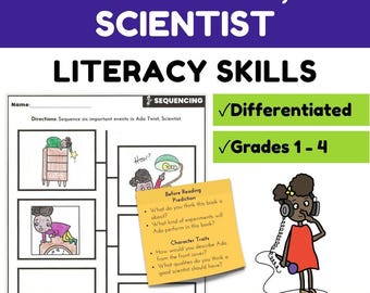 Ada Twist Scientist Book Activities - Reading Comprehension and Literacy Skills