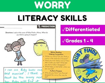 Ruby Finds a Worry Activities - Reading Comprehension and Literacy Skills