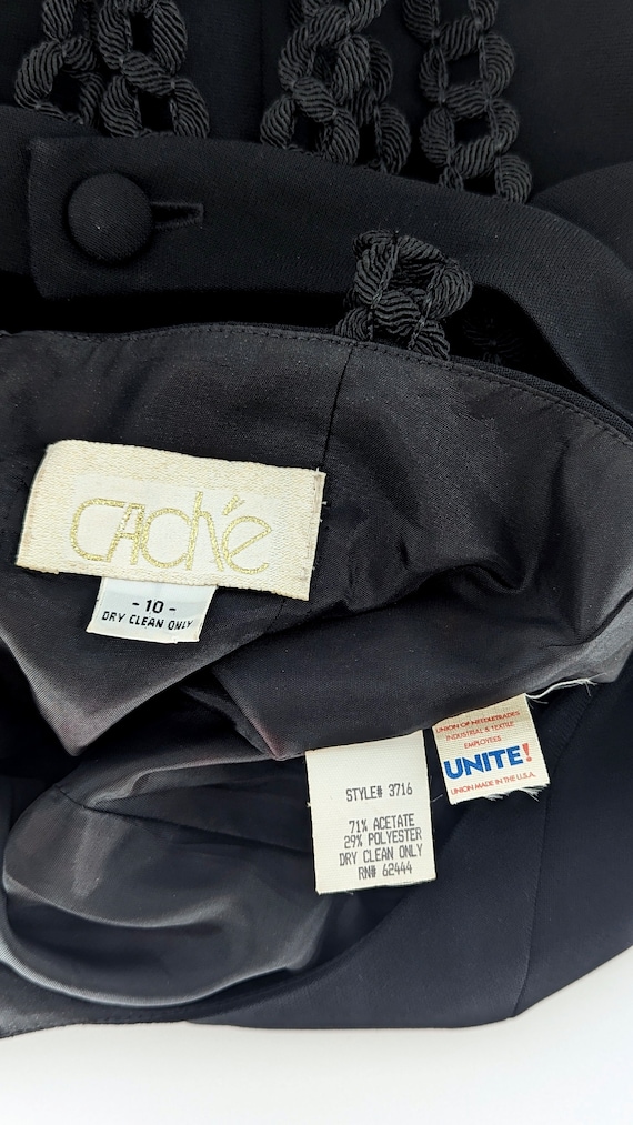 1990s Caché Halter Chainbraid Mini Dress (size M) - image 10