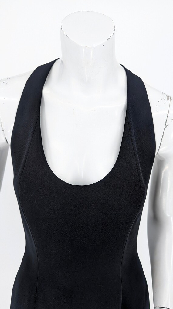 1990s Caché Halter Chainbraid Mini Dress (size M) - image 4