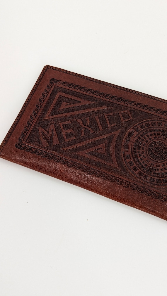 1970s Genuine Leather Handtooled 'Mexico' Wallet