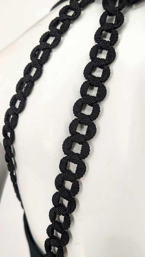 1990s Caché Halter Chainbraid Mini Dress (size M) - image 3