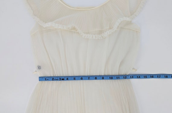 1960s Sheer Pleated Nightgown - image 7