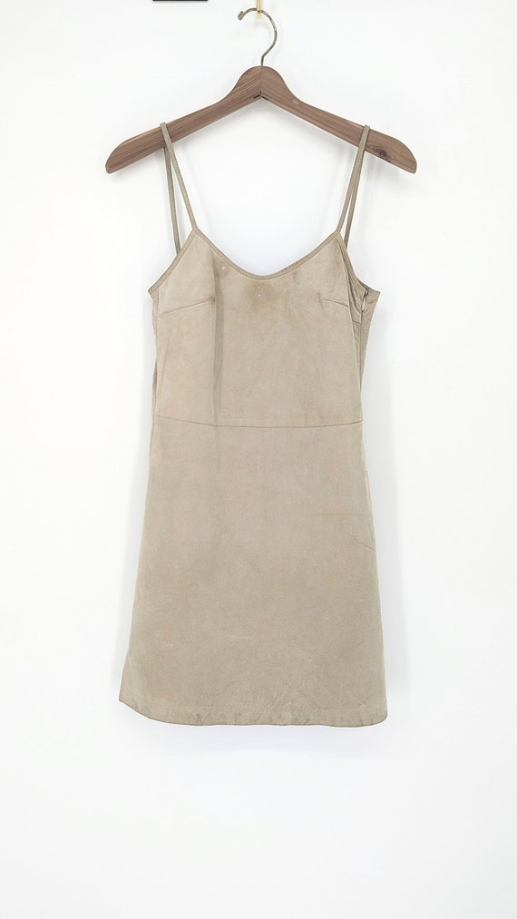 Jupe En Cuir Vintage Dolce & Gabbana - Taille 2/34 - Années 90 Marron (Occasion Très Bon État)