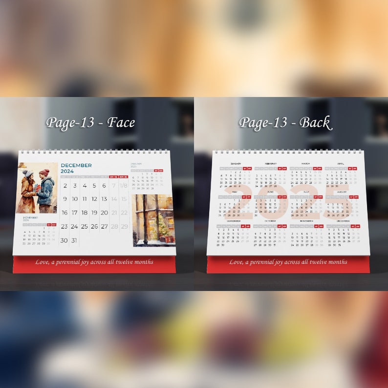 2024 Desktop Flip Calendar PDF, Embracing Love's Timeless Journey 2024 Desktop Flip Calendar PDF, Embracing Love's Timeless Journey
